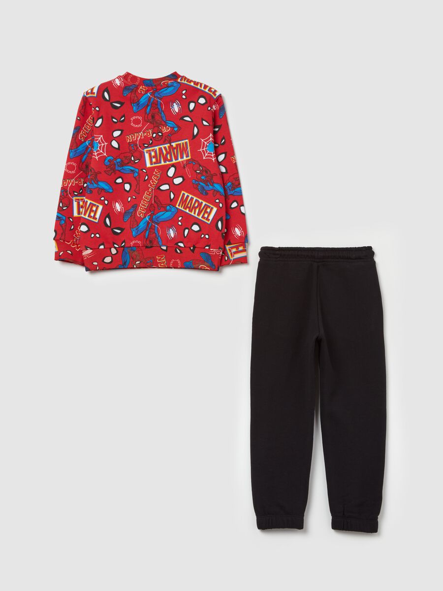 Fleece jogging set with Spider-Man print_1