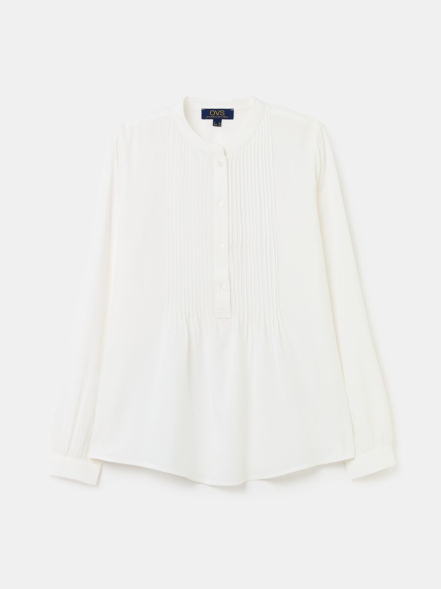 Shirt with pleated detail_4