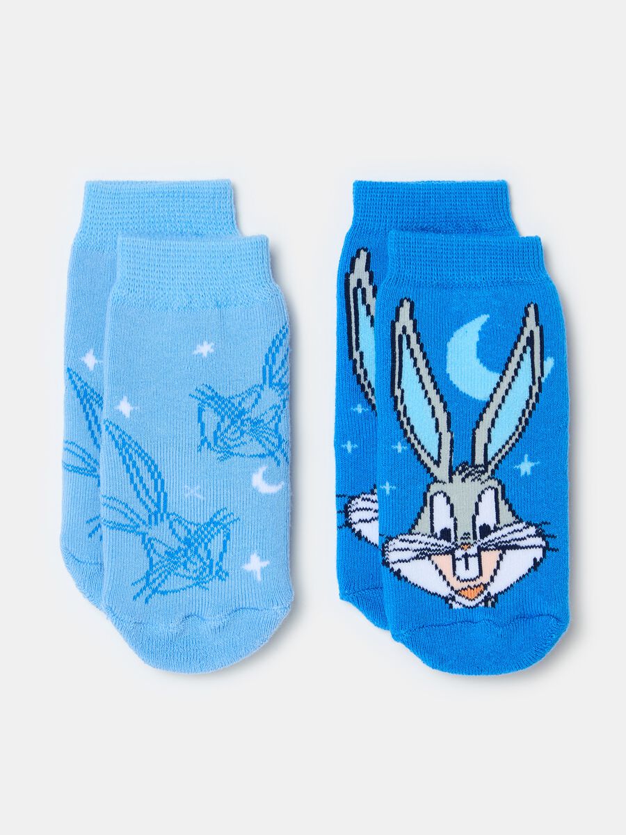 Two-pair pack slipper socks with Bugs Bunny design_0