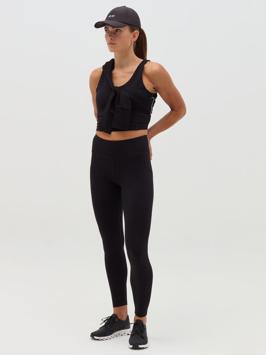 Crop top in stretch organic cotton_1