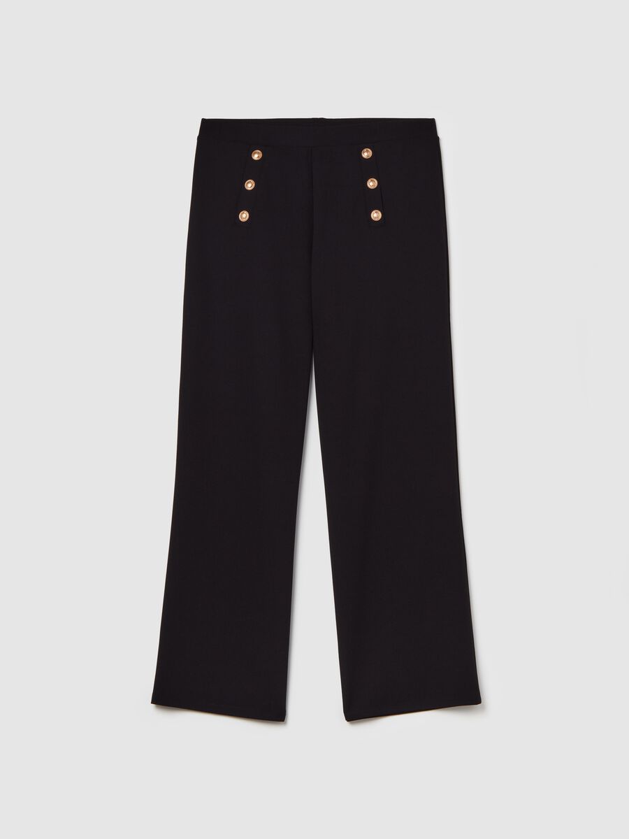 Wide trousers with buttons_4