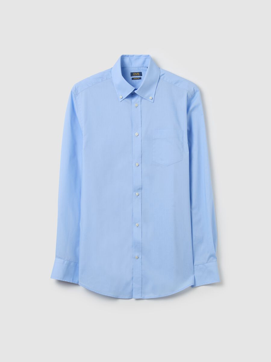 Regular-fit shirt with button-down collar_4