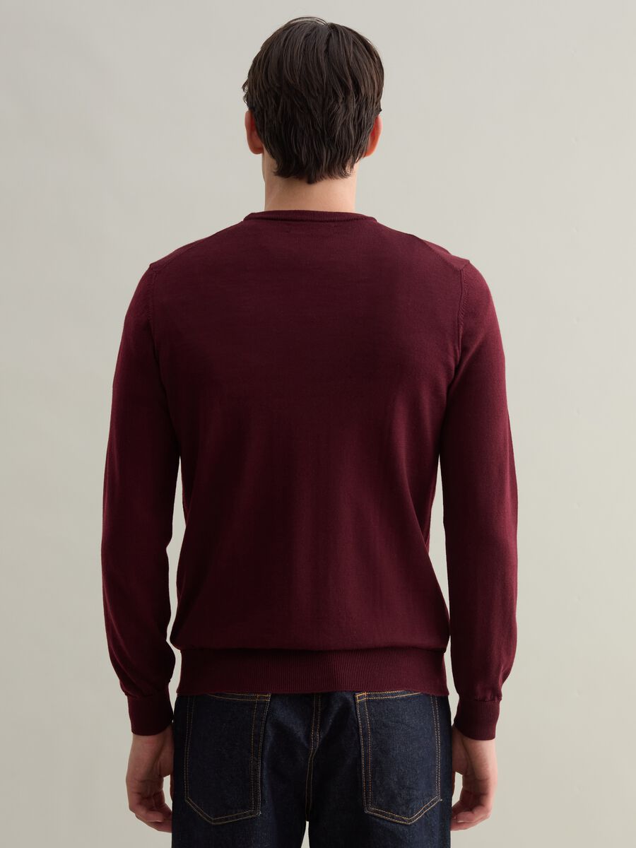 Merino wool pullover with round neck_3