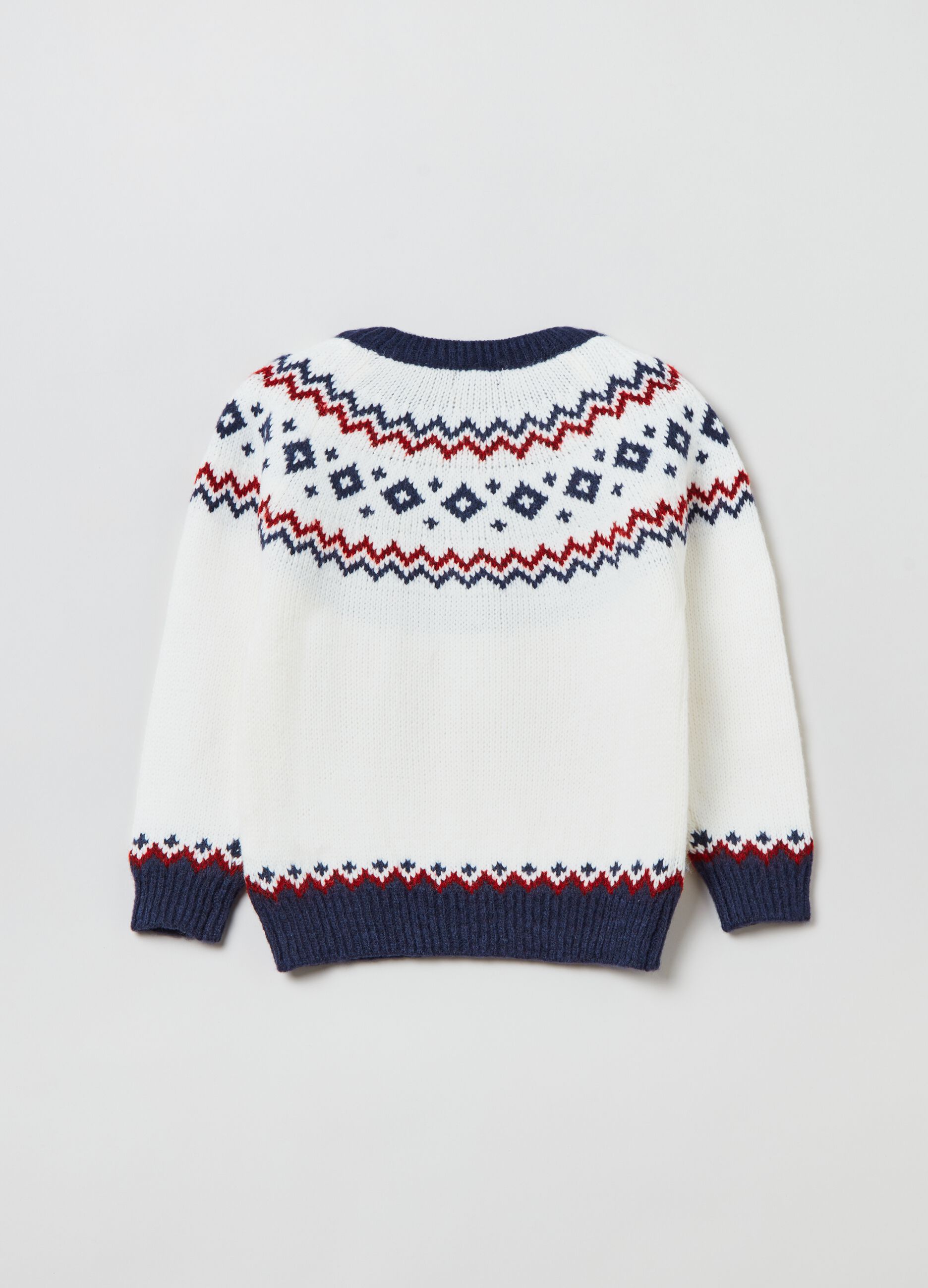 Pullover with Norwegian motif