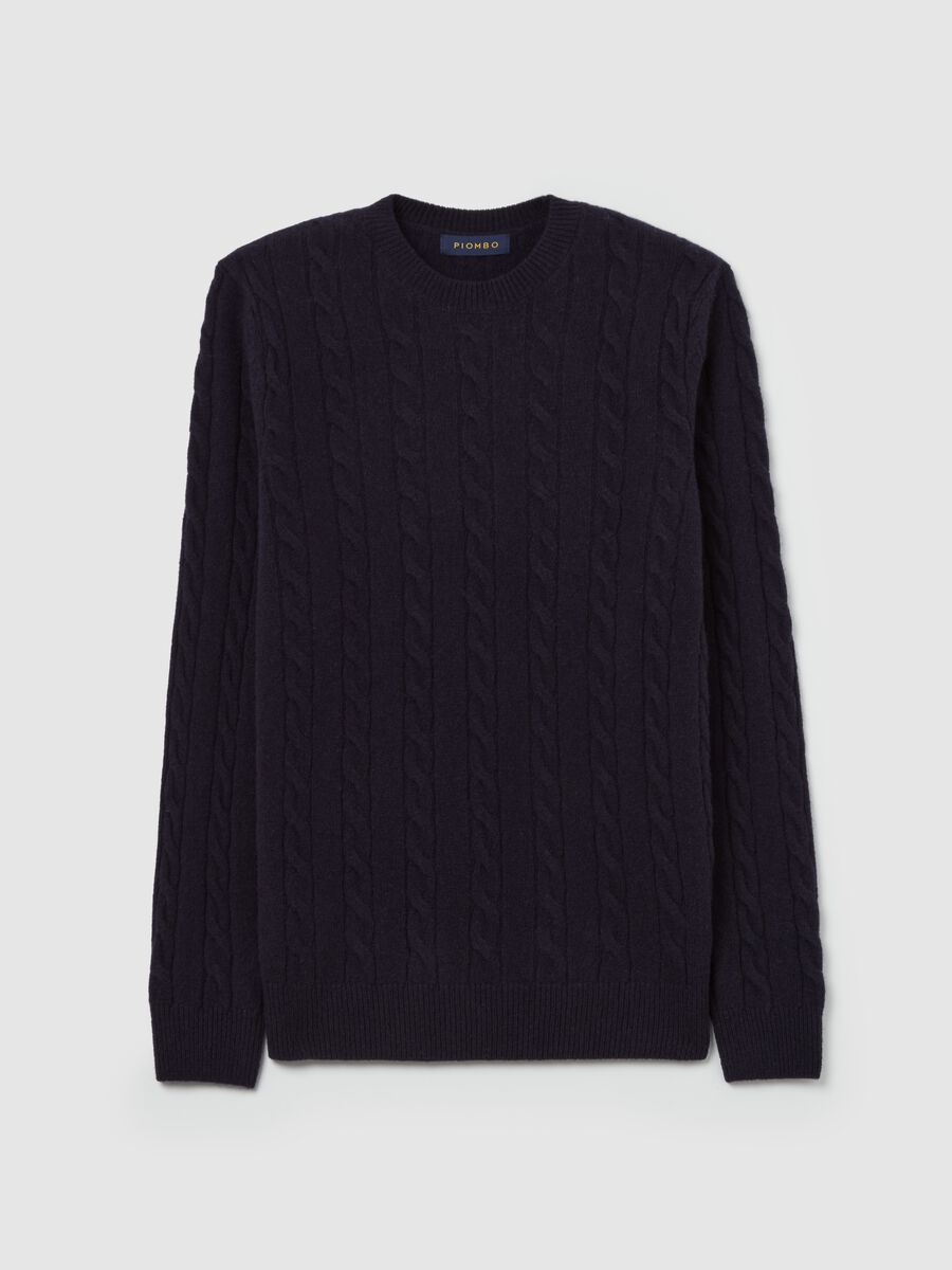 Pullover in cable-knit lambswool_4