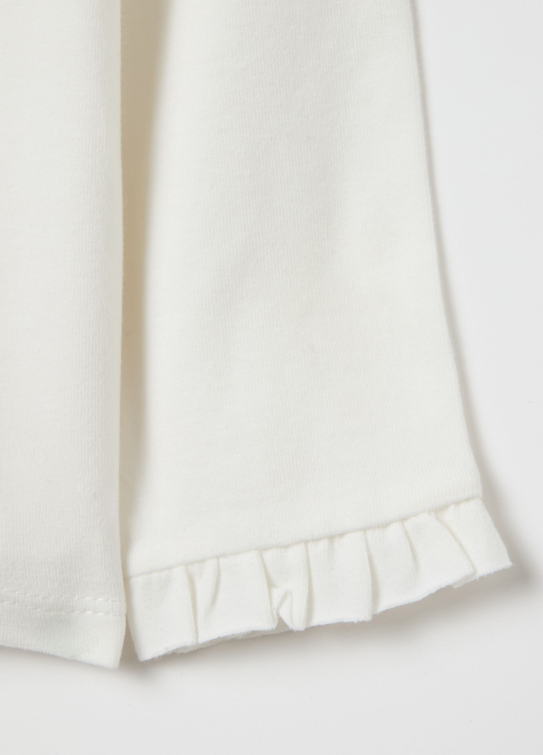 Organic cotton T-shirt with bow patch