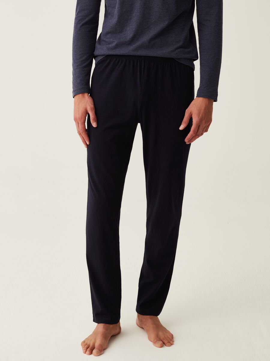 Full-length pyjamas with round neck_3