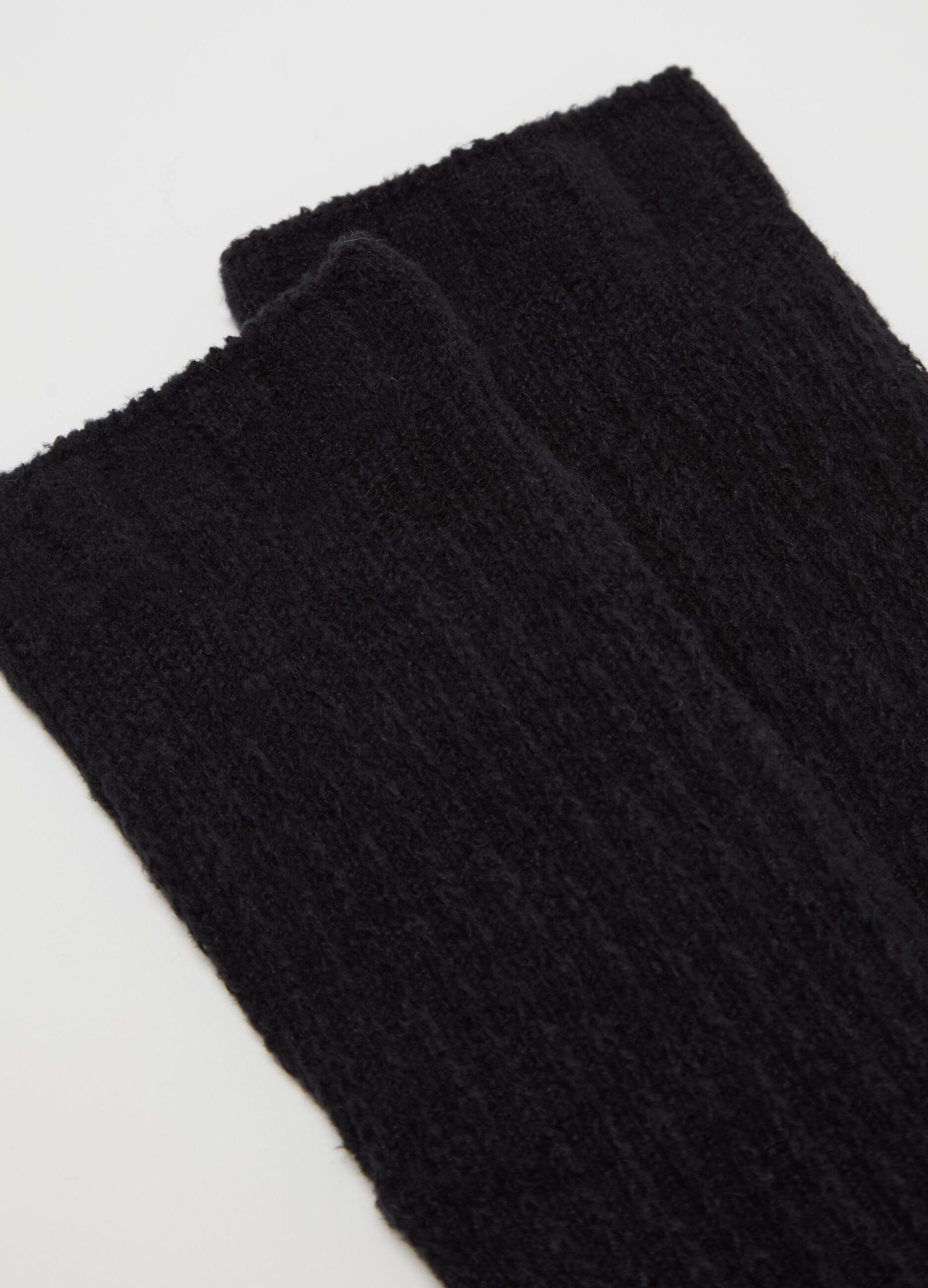 Long knit socks