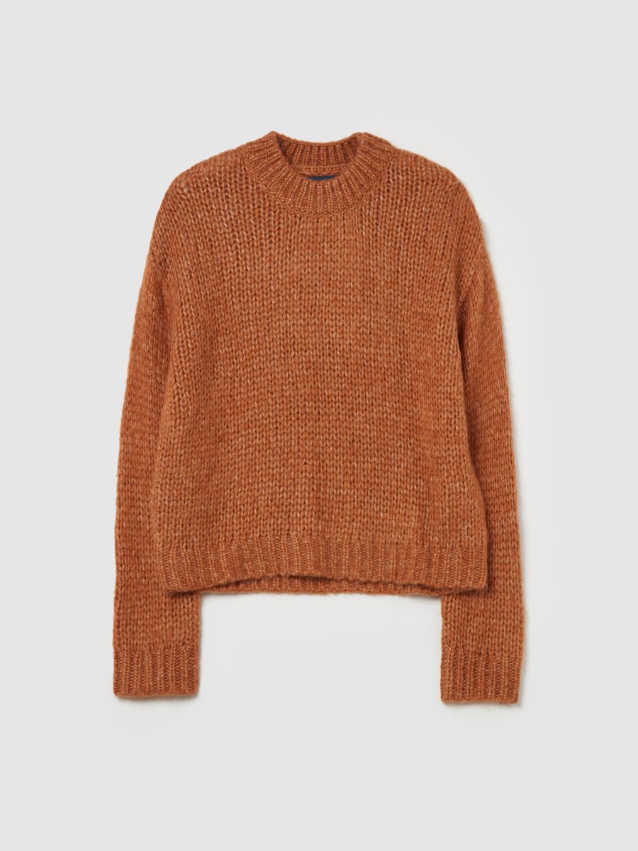 Ribbed pullover with round neck_4