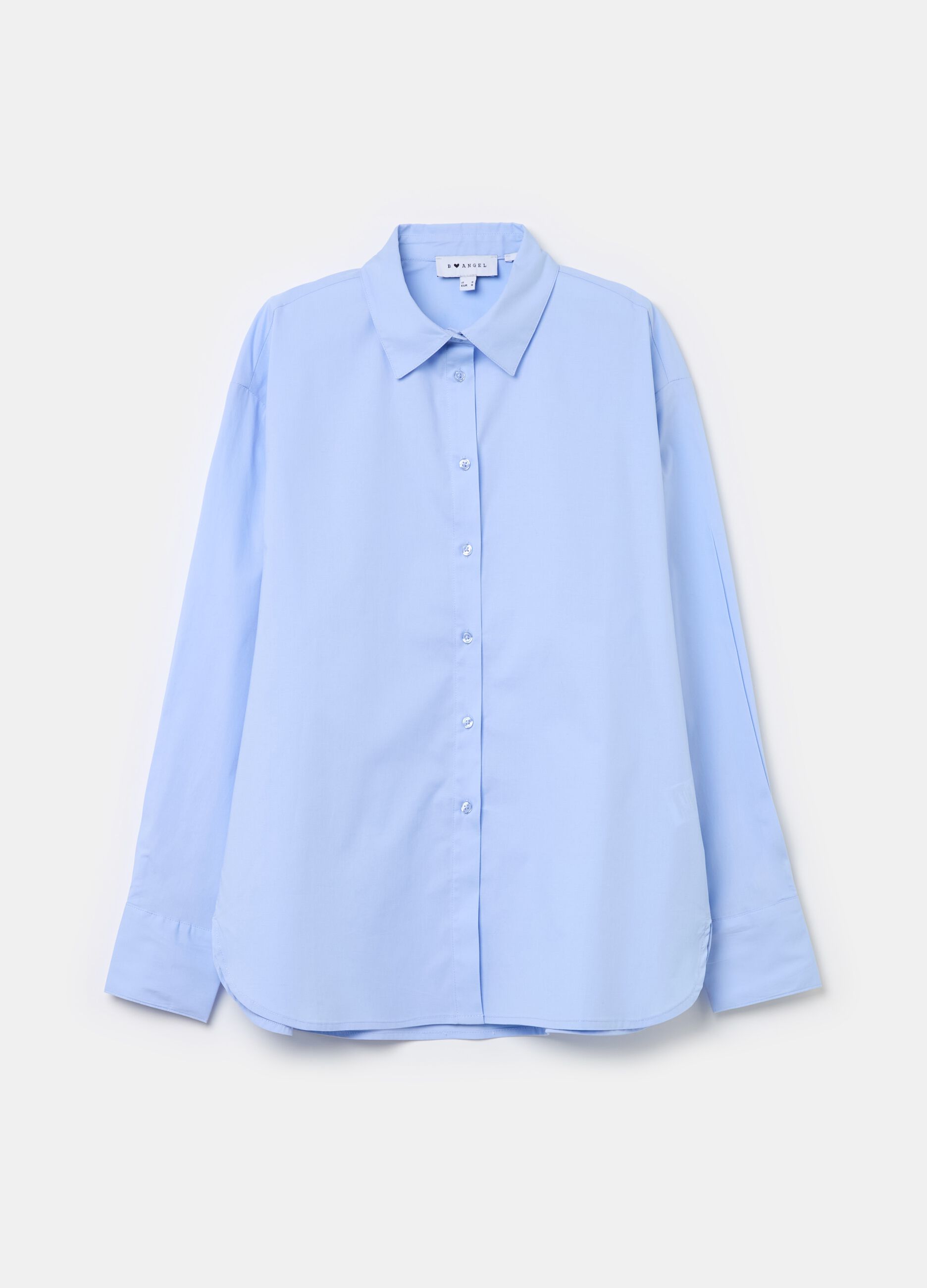 Oversized shirt in poplin