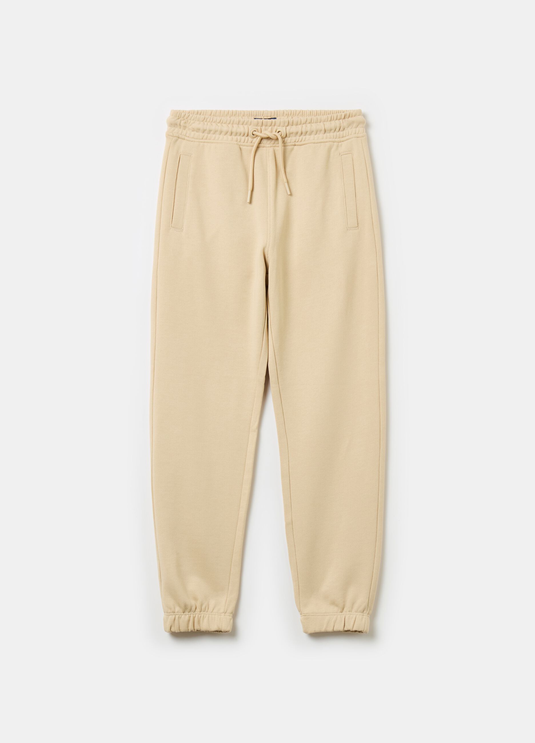 Essential joggers in organic cotton with drawstring