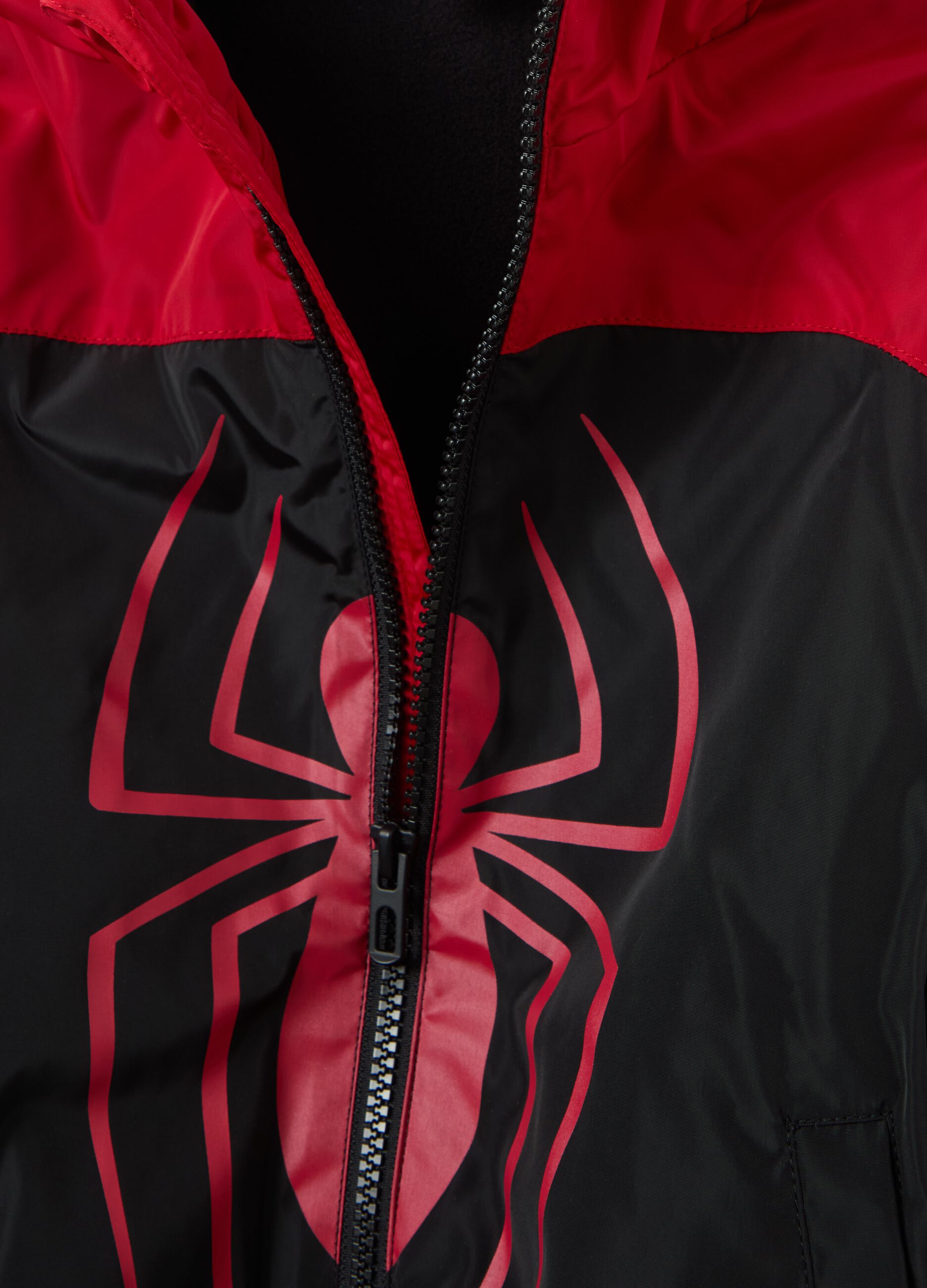 Waterproof jacket with Spider-Man print