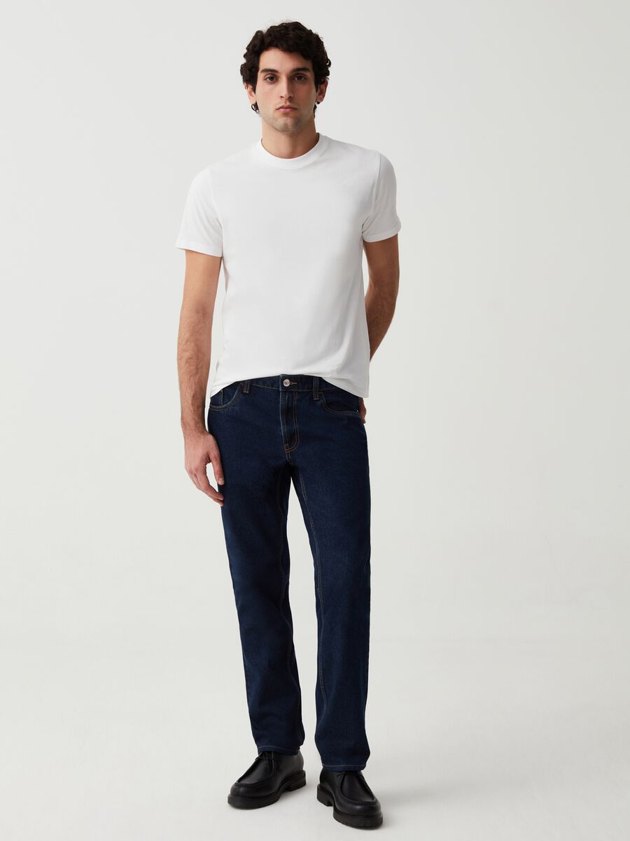 Plus Size Men's Fall Trousers New Ami Jeans Men's Slim Stretch