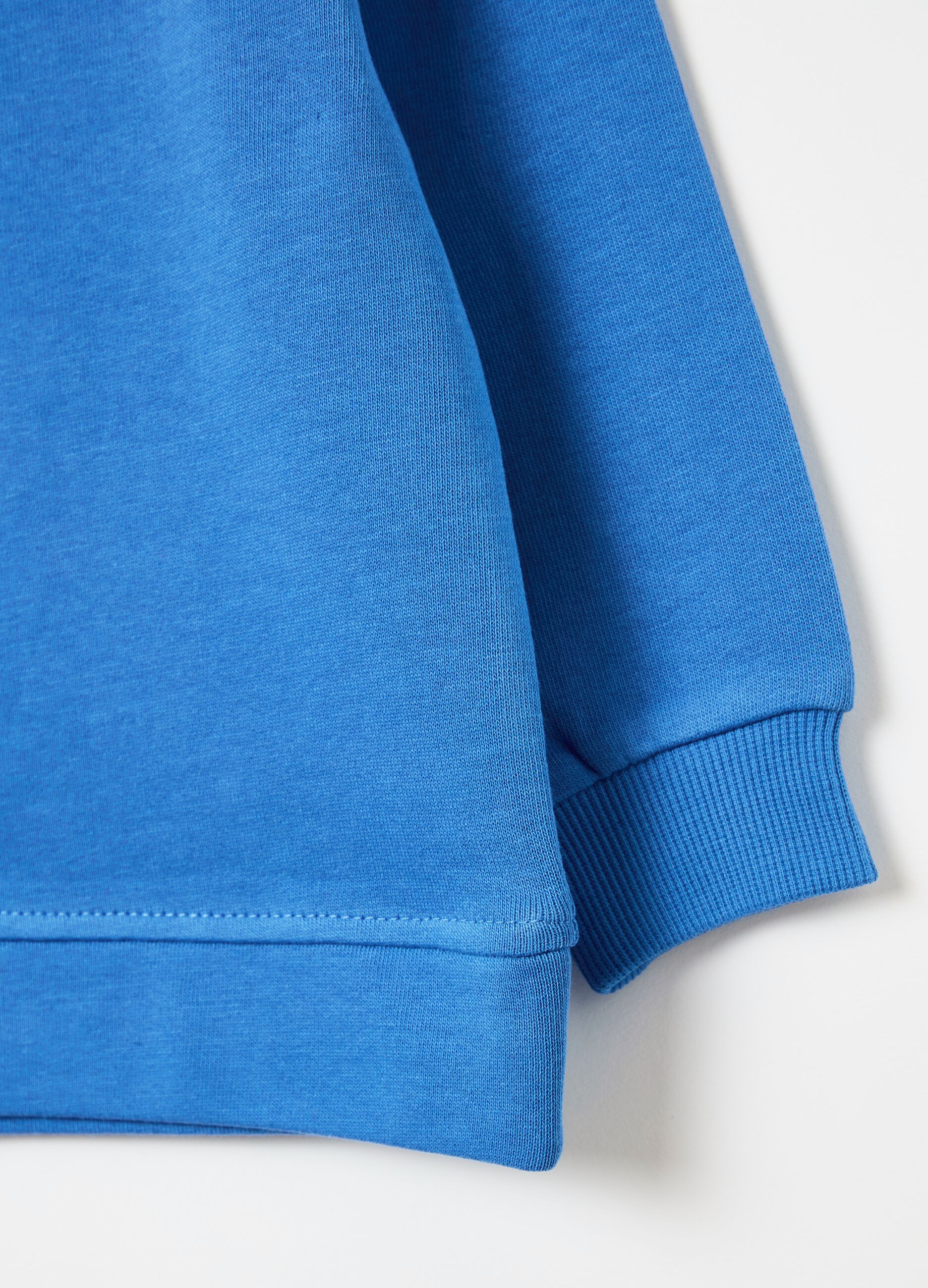 Solid colour sweatshirt in French terry