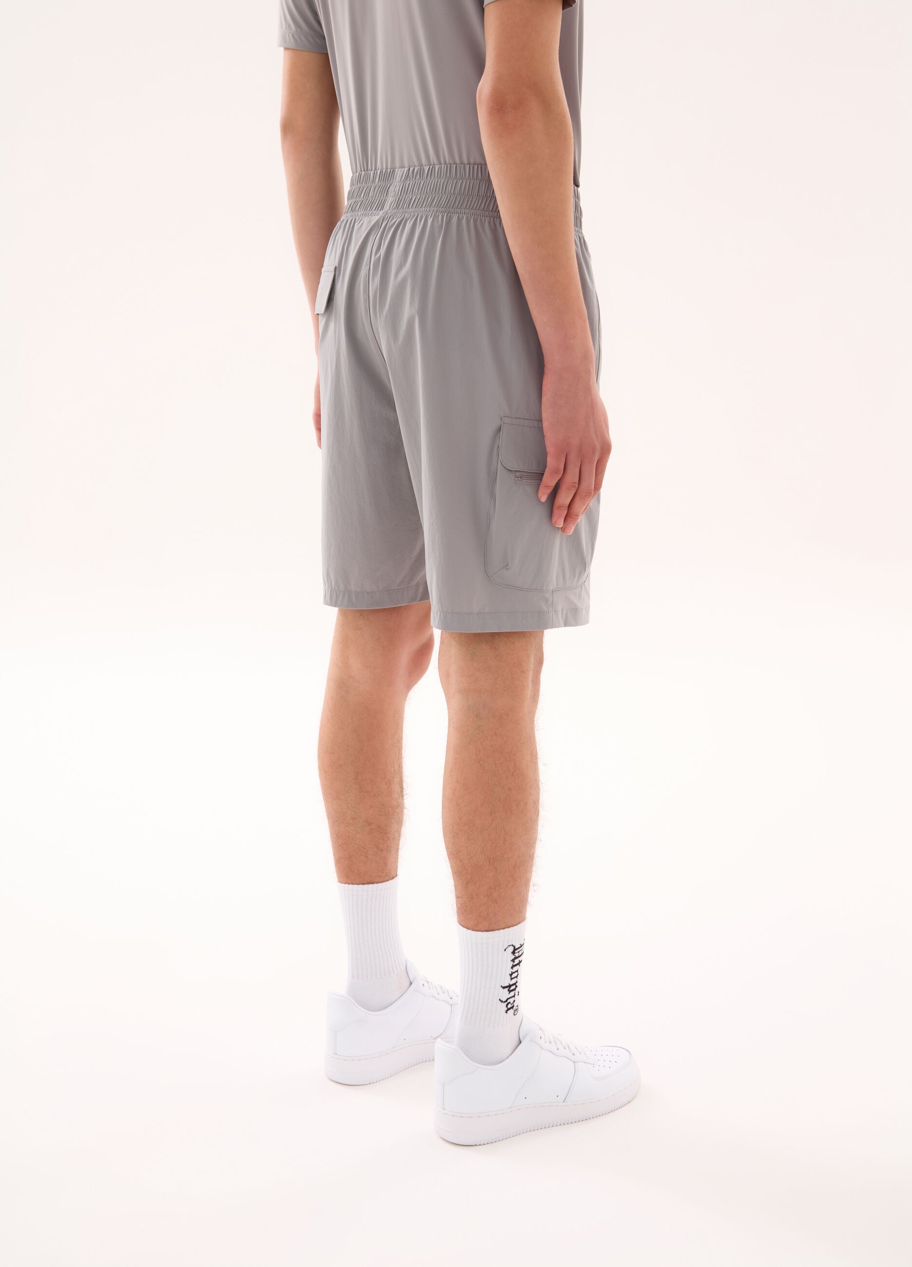 Technical Cargo Shorts Light Grey