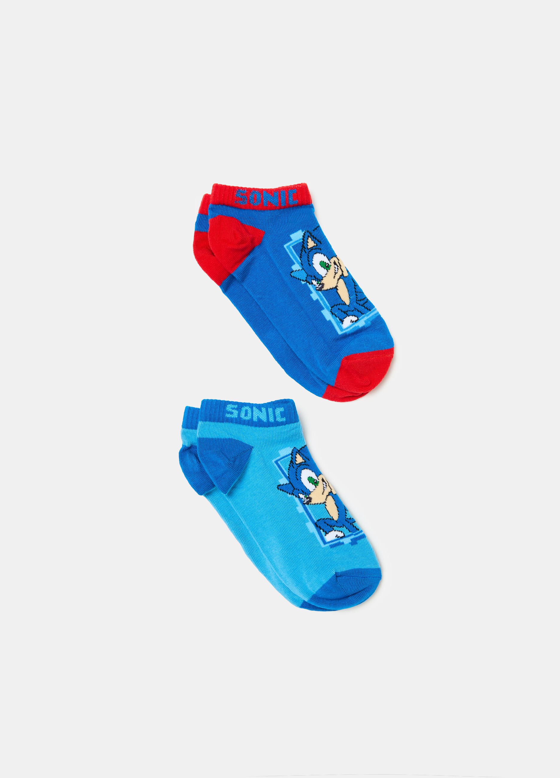 Bipack calze corte con disegno Sonic™