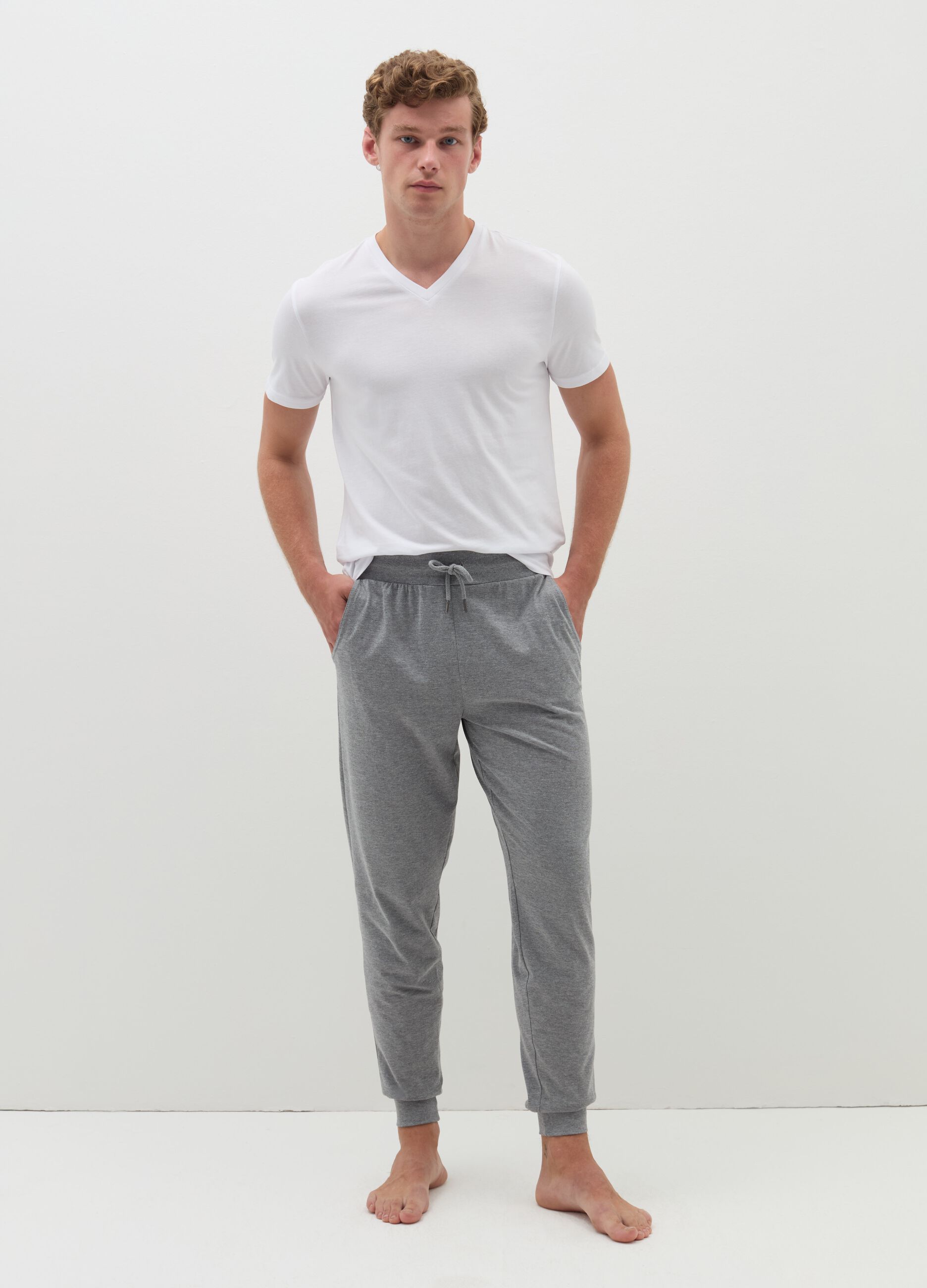 Pyjama trousers with drawstring