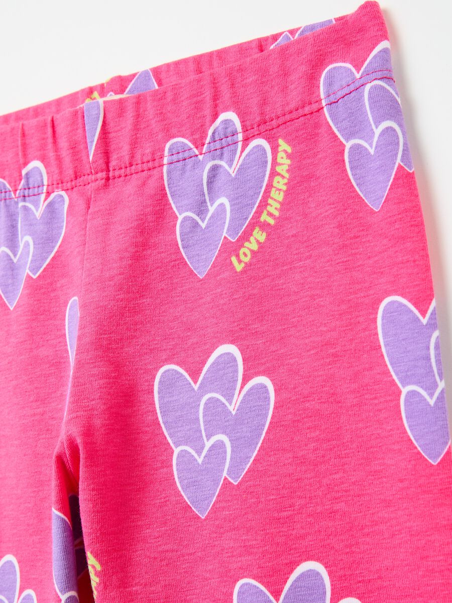 Leggings with all-over hearts print_3