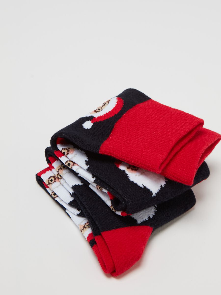 Long socks with Father Christmas design_2