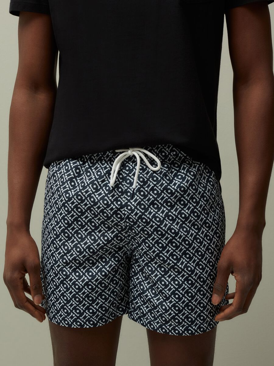 Swimming trunks with print_1