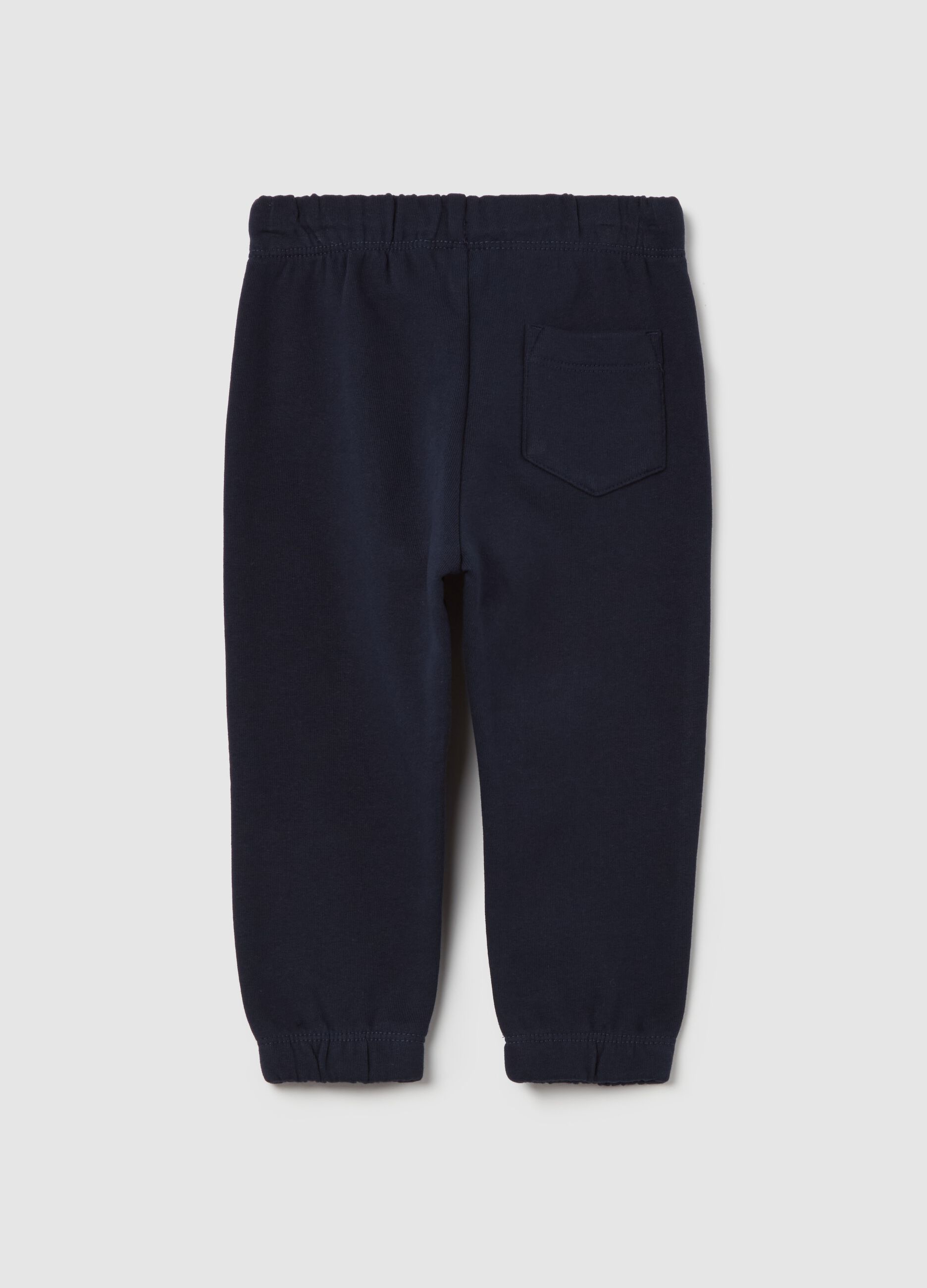 Fleece joggers with drawstring