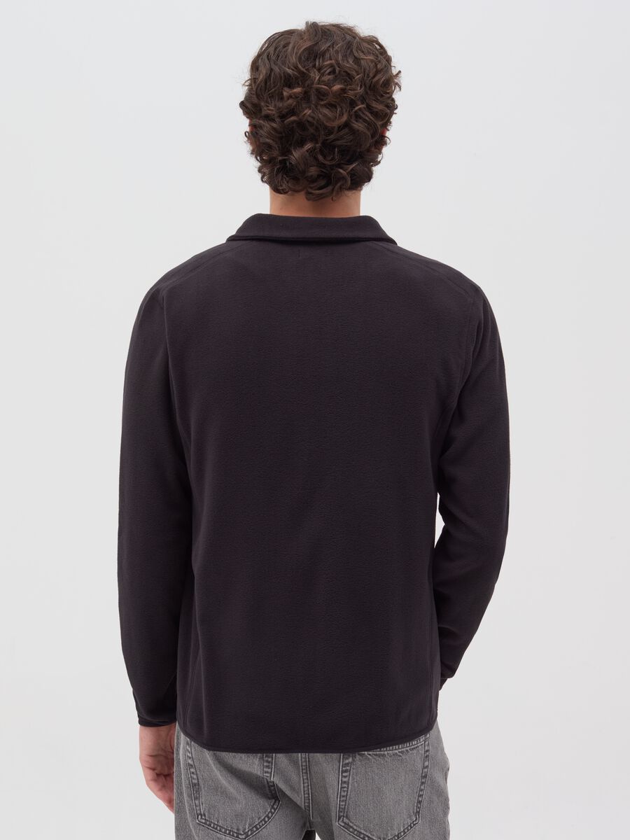 Fleece full-zip sweatshirt with high neck_3