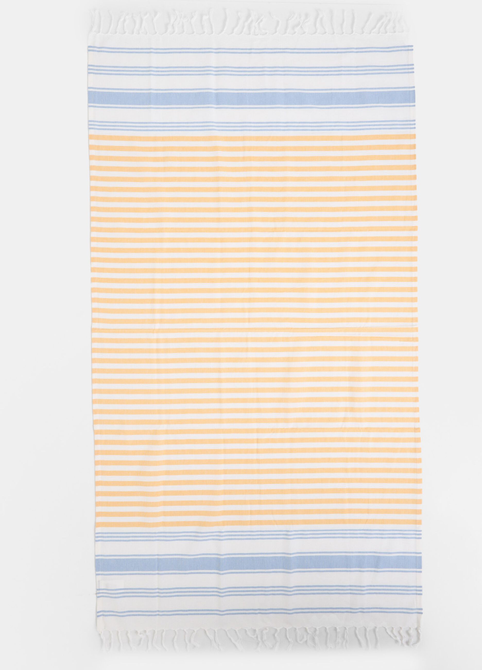 Striped beach towel in cotton