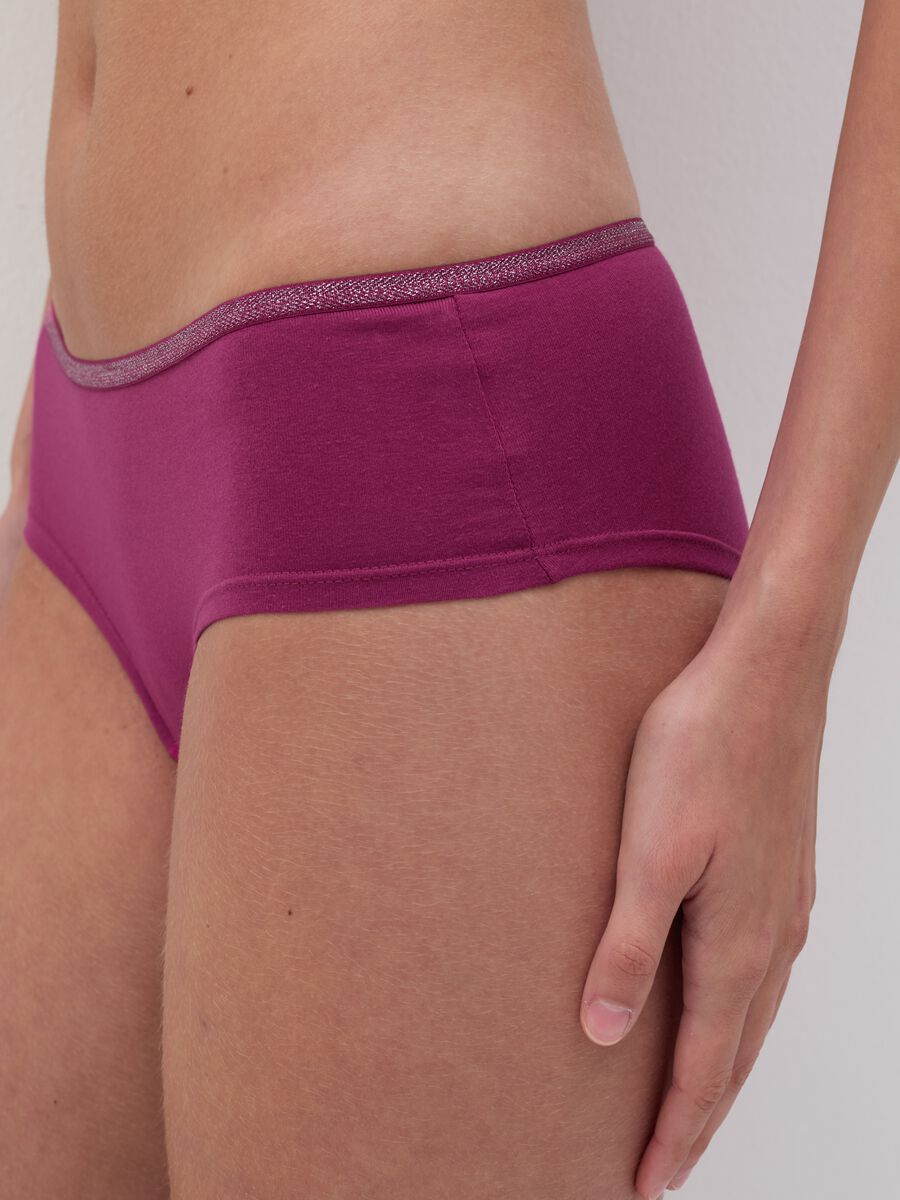 Two-pack French knickers with lurex details_2