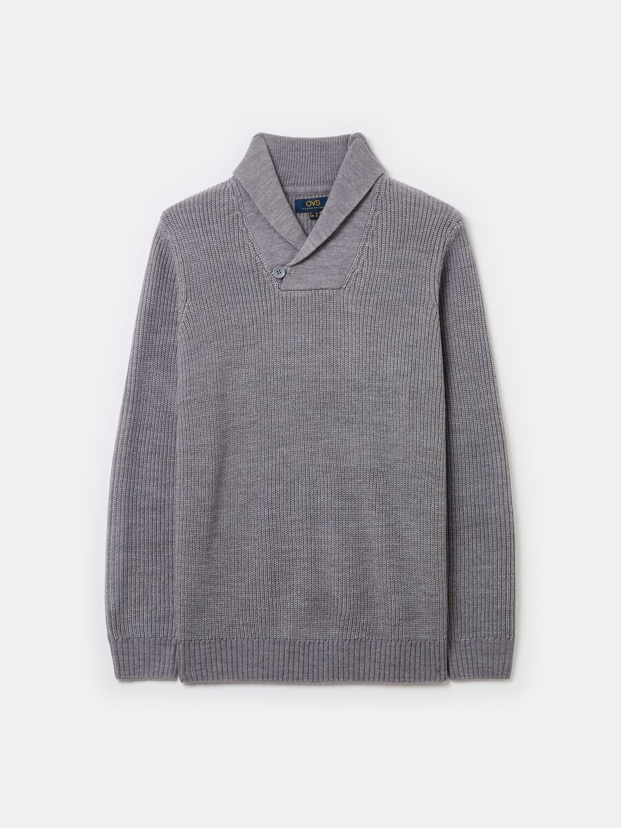 Pullover with shawl neck_4