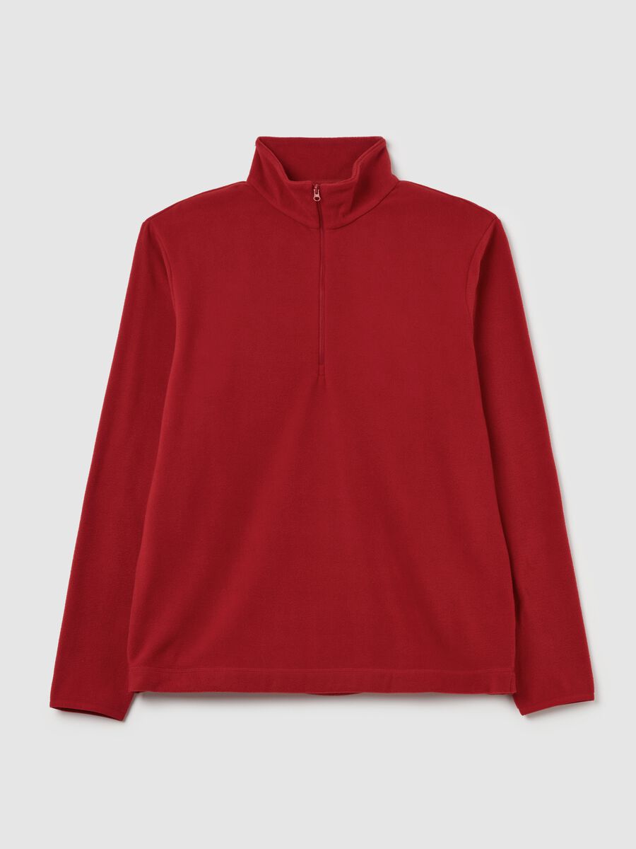 Half-zip sweatshirt in fleece_4