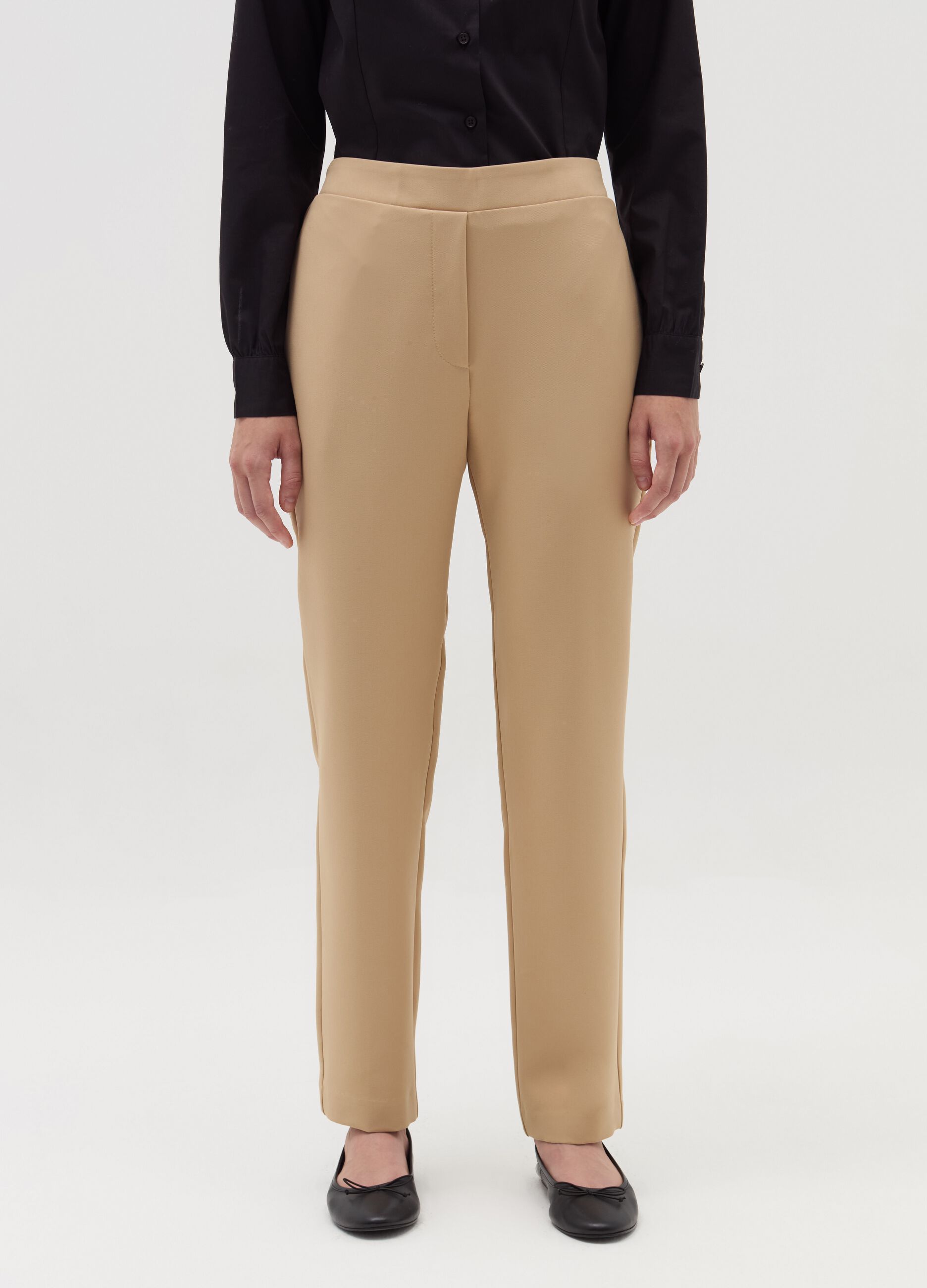 Stretch cigarette trousers