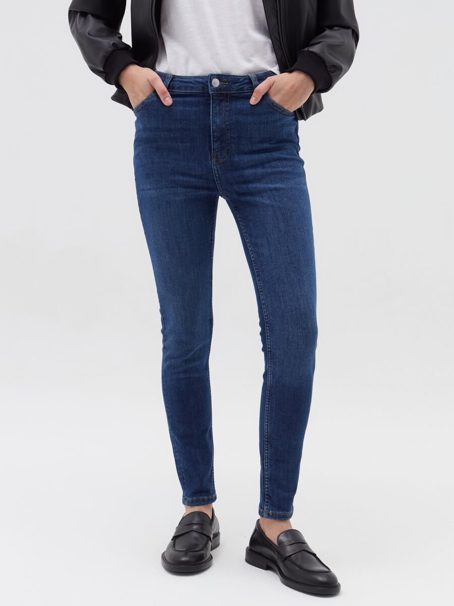 Skinny-fit jeans with five pockets_1