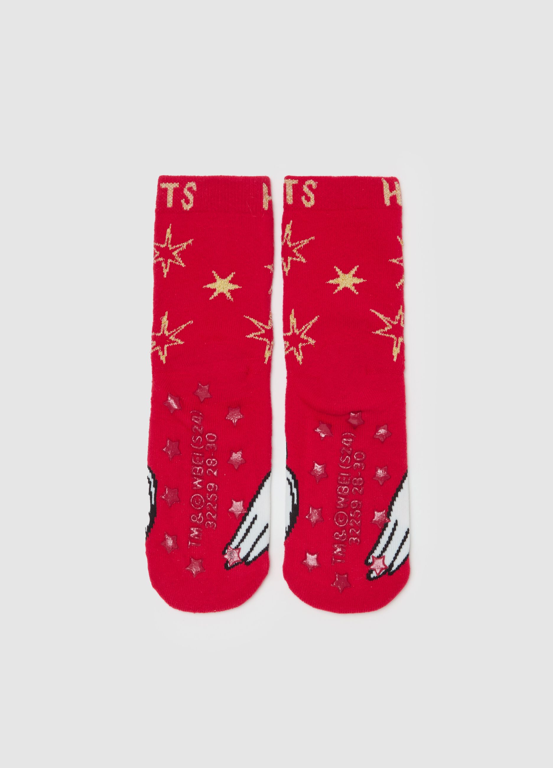 Slipper socks with Harry Potter Hedwig design