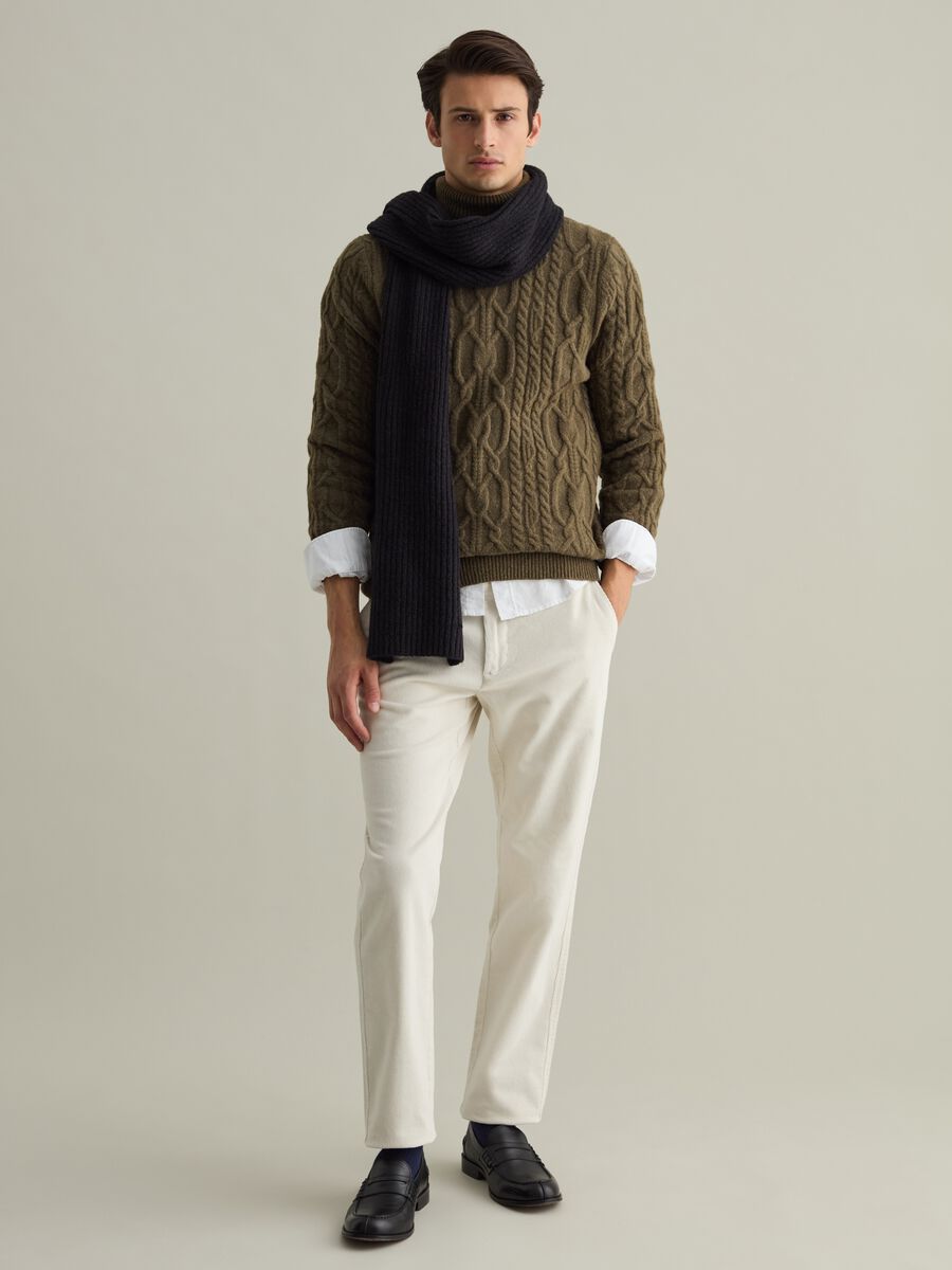 Corduroy chino trousers_0