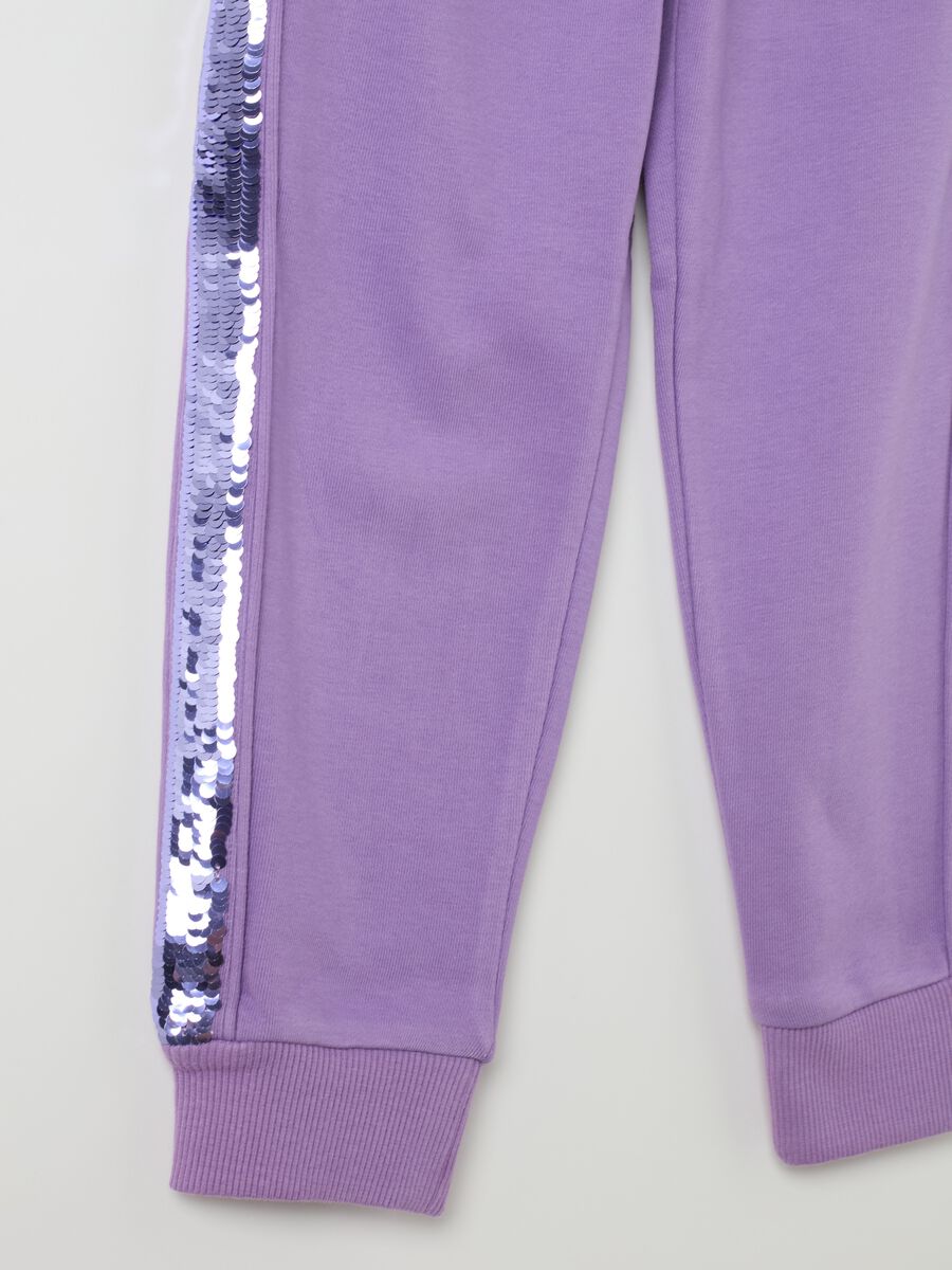 Joggers with sequins and heart embroidery_3