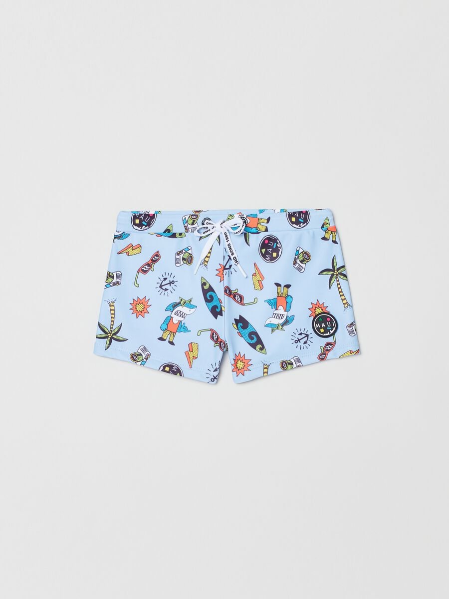 Maui and Sons swimming trunks with print_0
