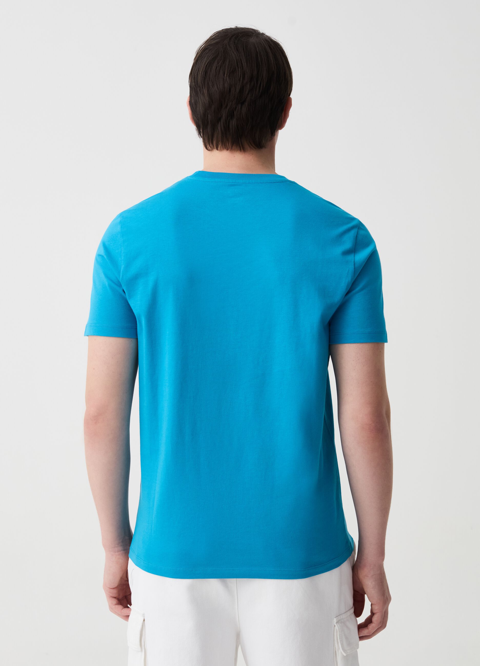 Organic cotton T-shirt with round neck