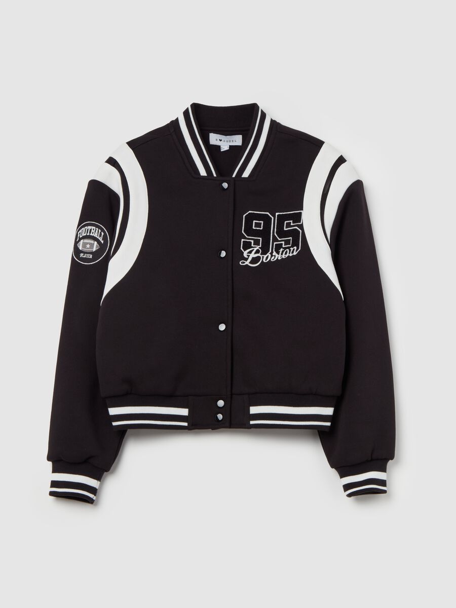 Oversized varsity bomber jacket with embroidery_4