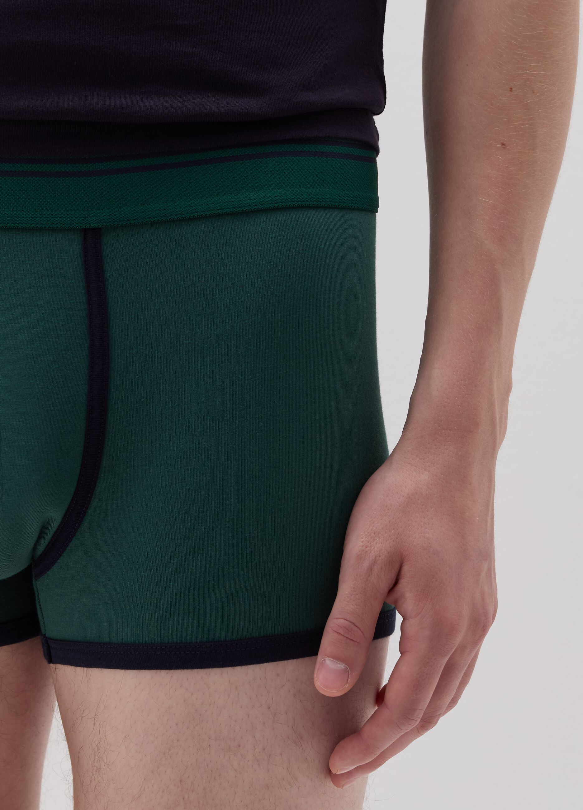 Boxer shorts with contrasting details