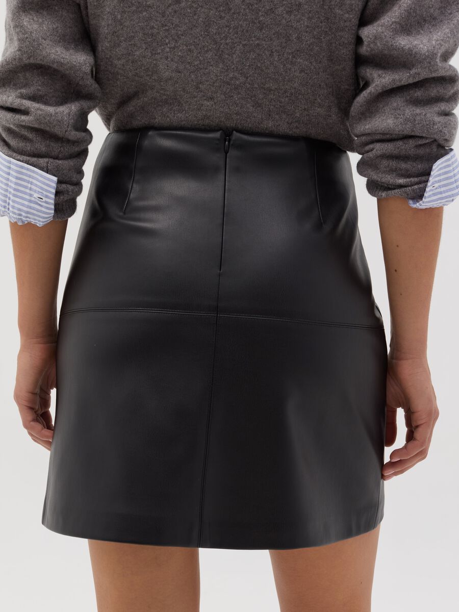 Glossy-effect miniskirt_3