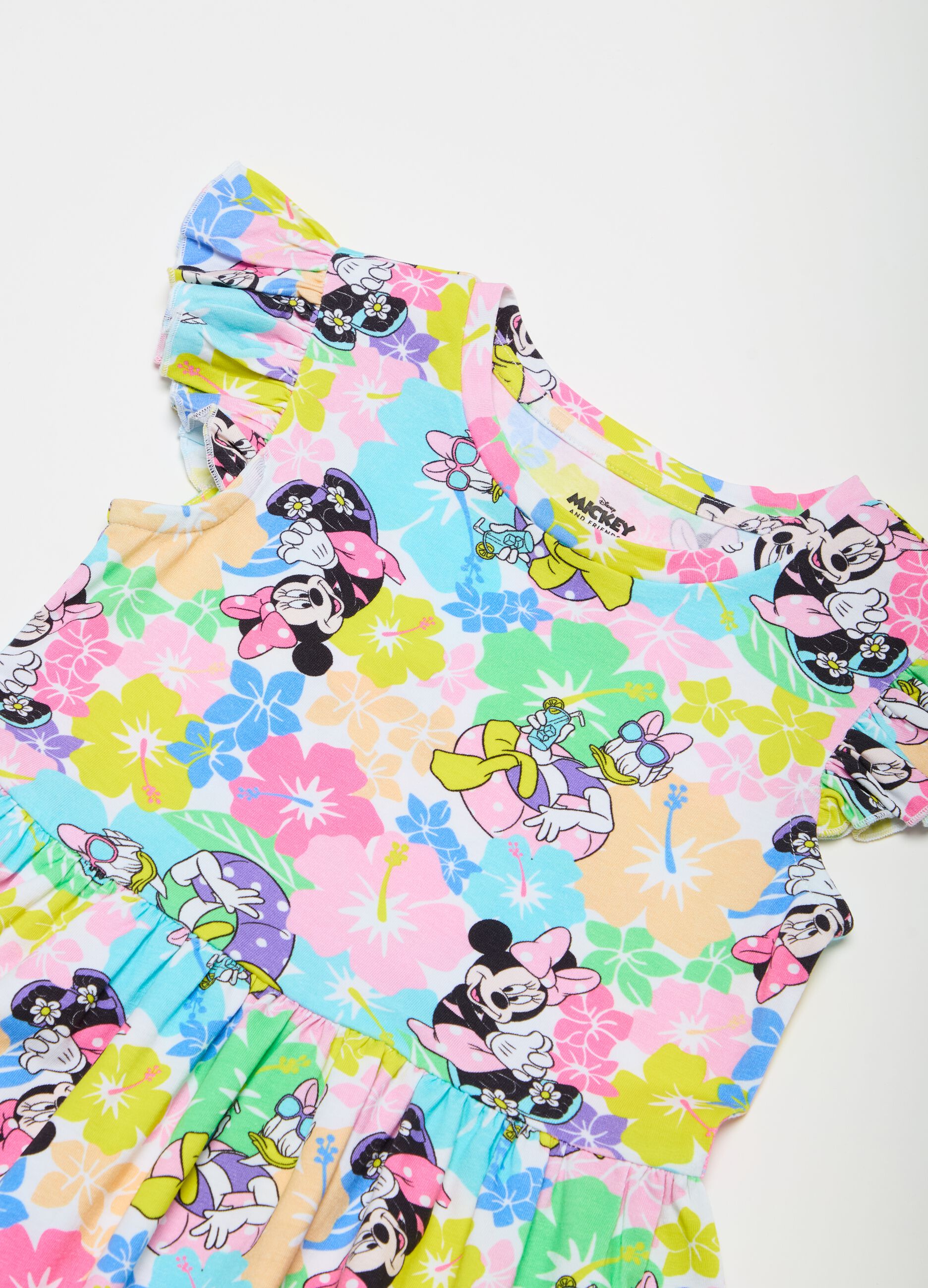 Dress with Minnie Mouse and Daisy Duck print