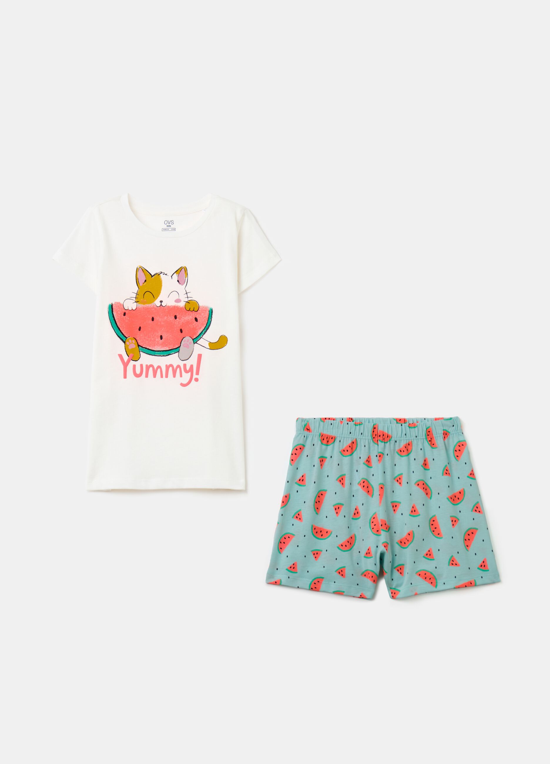 Organic cotton pyjamas with print