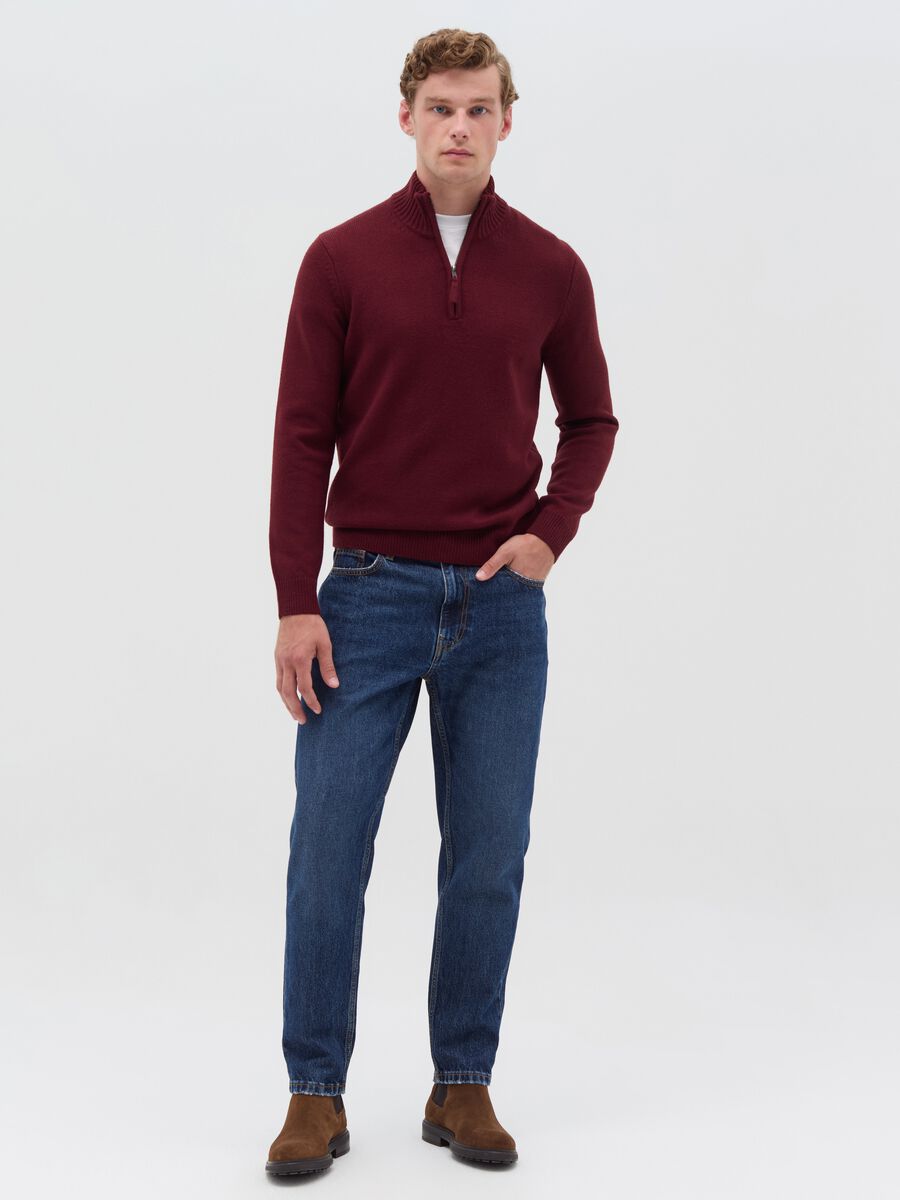 Pullover with half-zip neckline_0