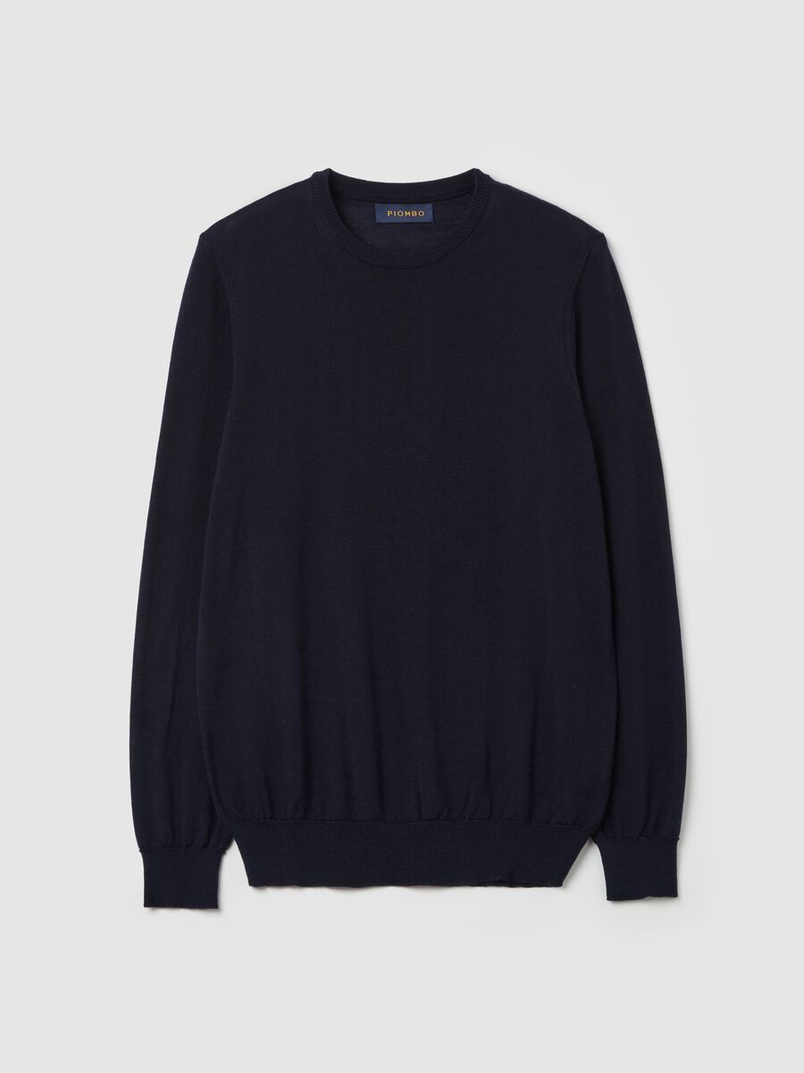 Merino wool pullover with round neck_4