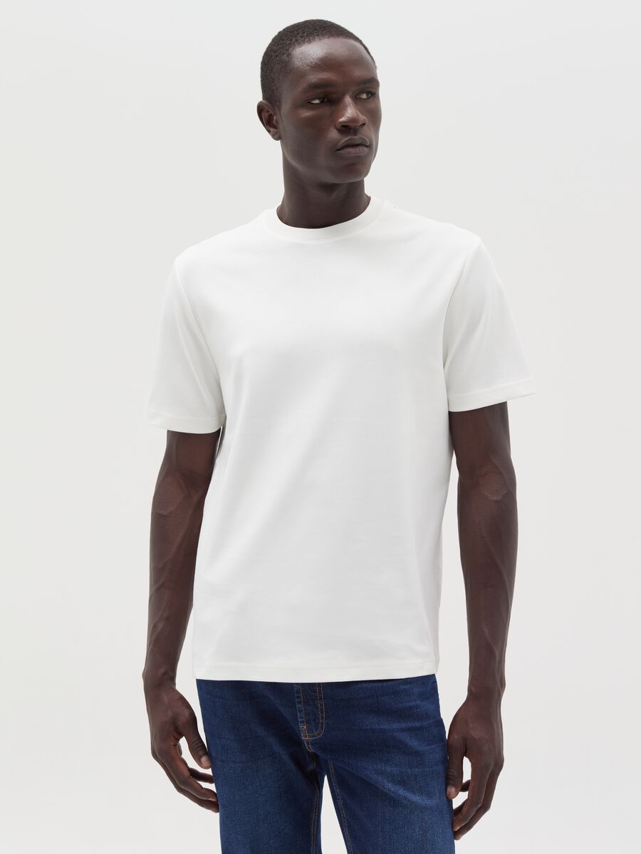 Interlock cotton T-shirt_1