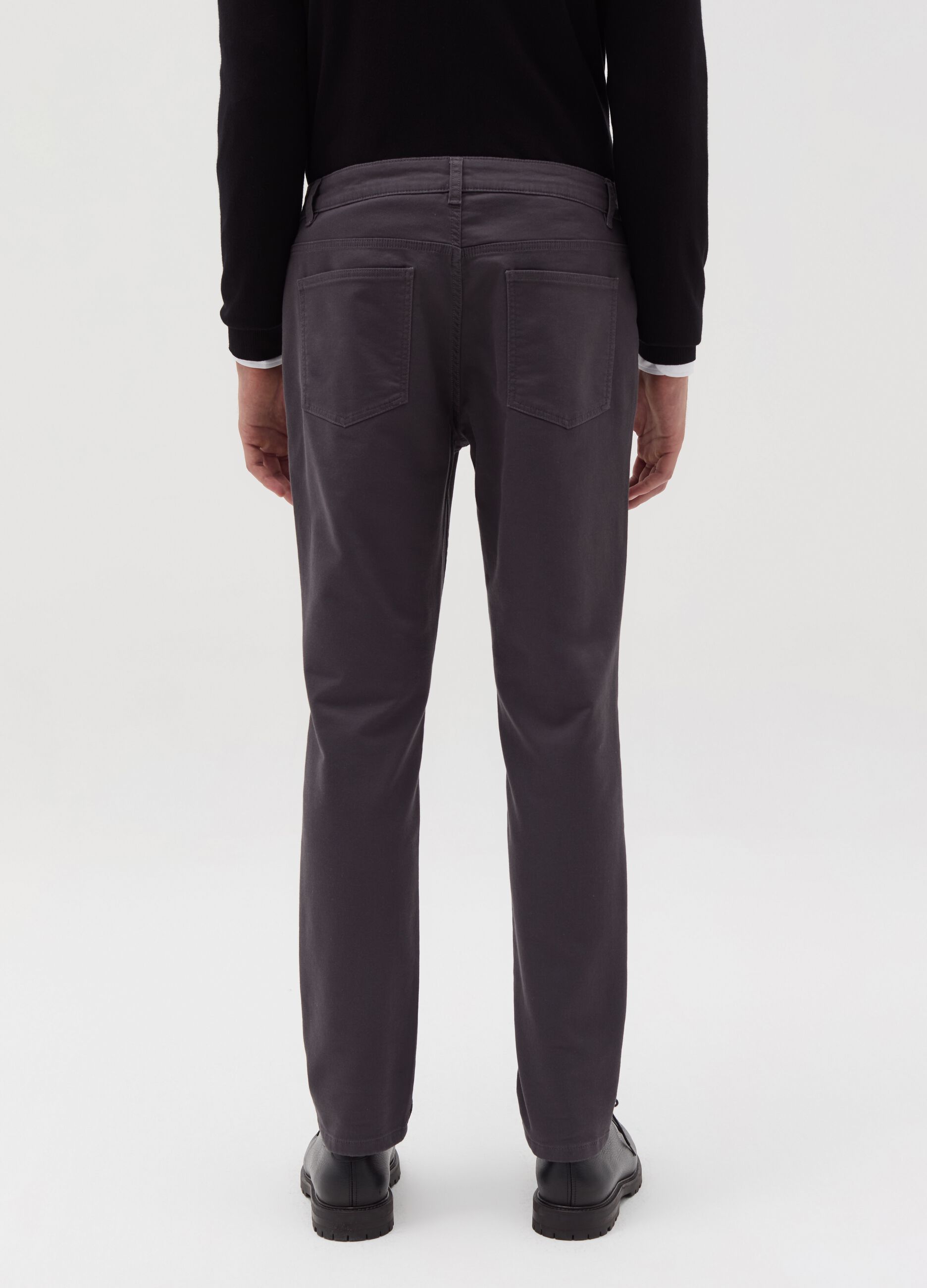 Five-pocket slim-fit trousers