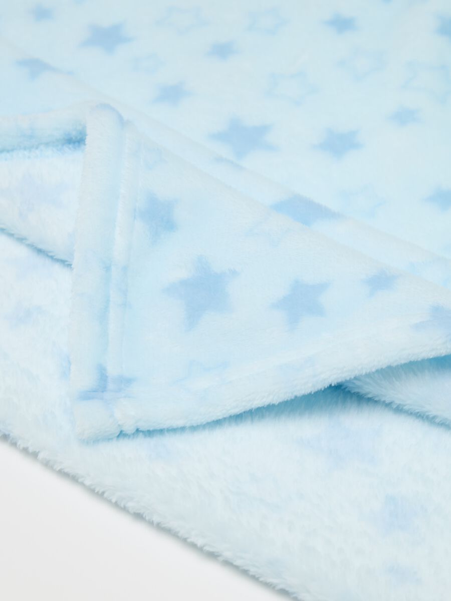 Velour blanket with stars print_2