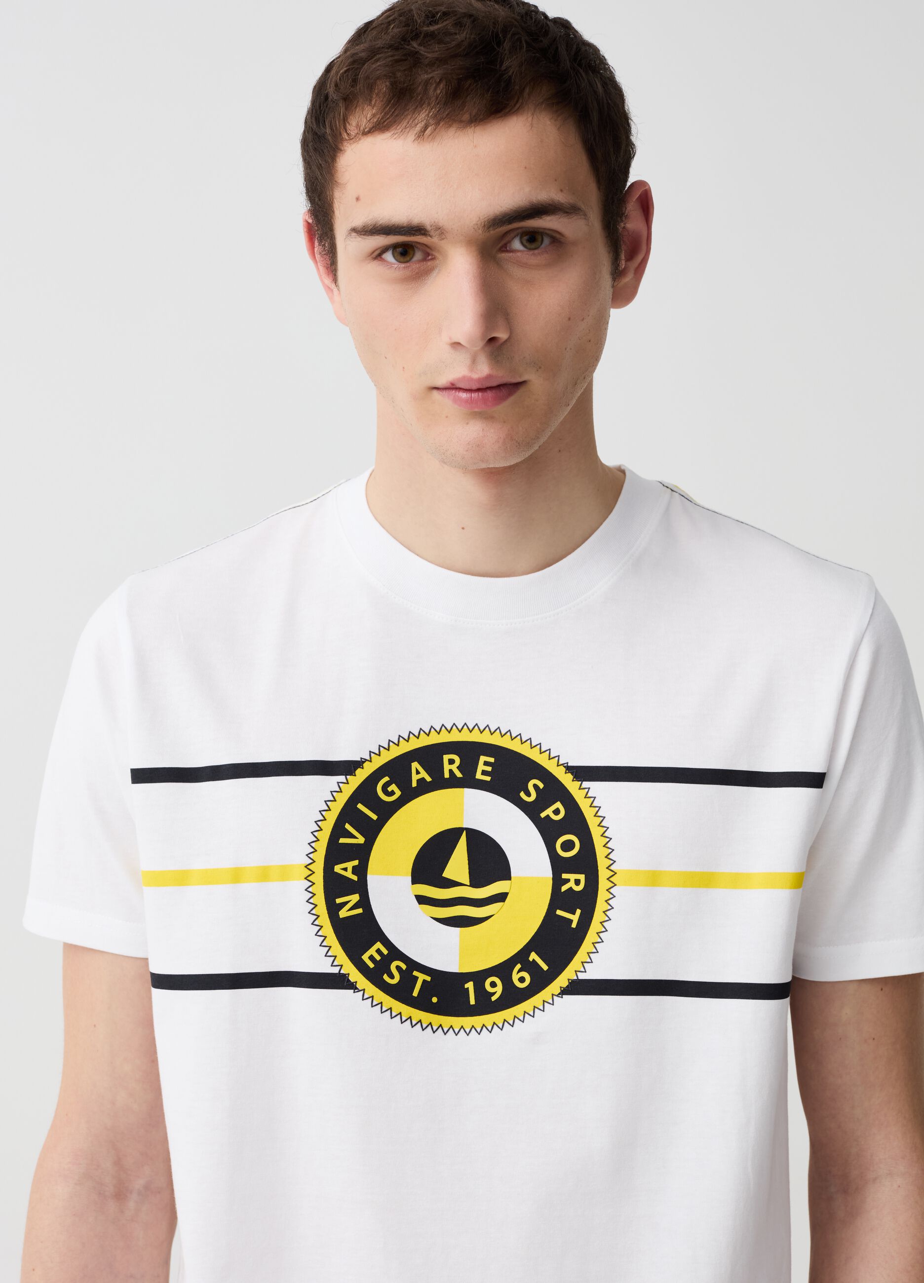 Camiseta de rayas estampado Navigare Sport