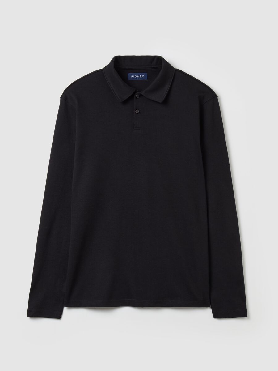 Tech long-sleeved polo shirt_4