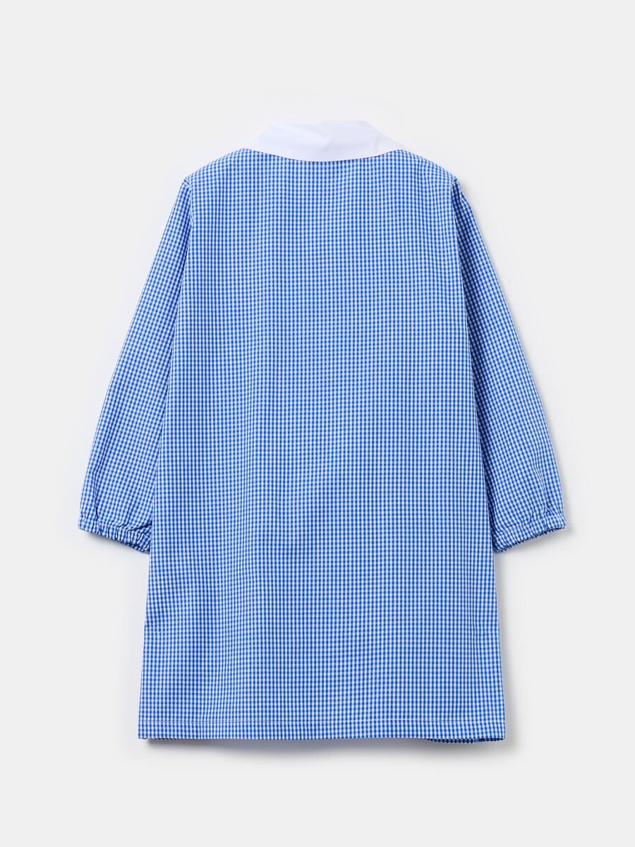 Gingham smock with zip and Spidey embroidery_1